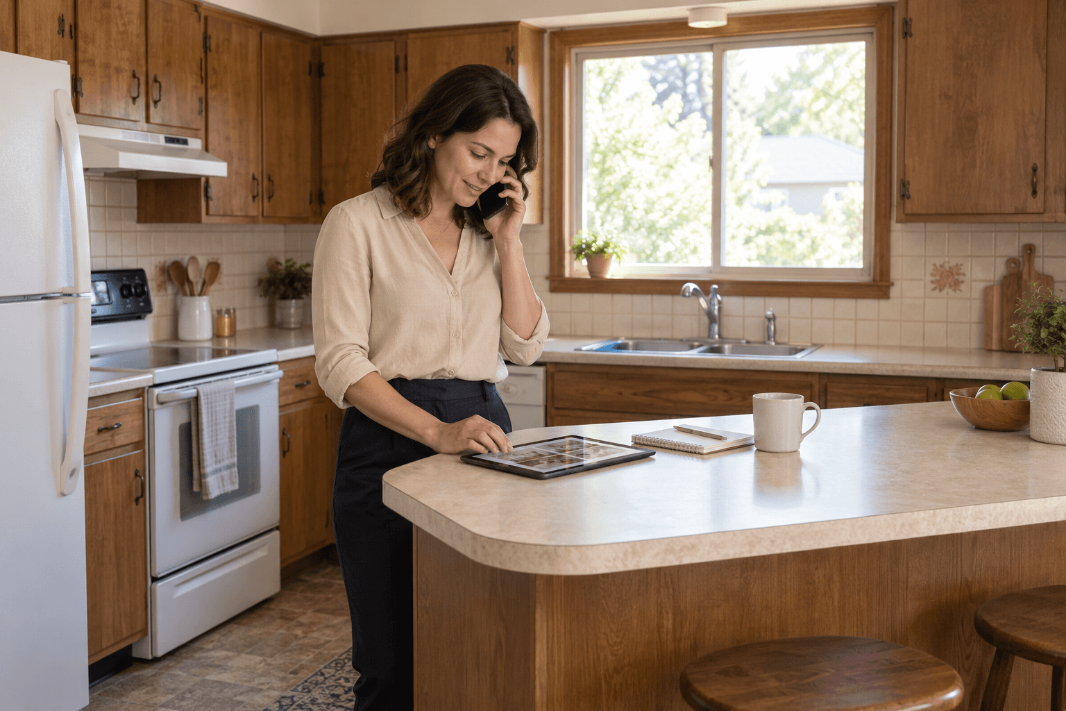 Homeowner calling about a kitchen renovation