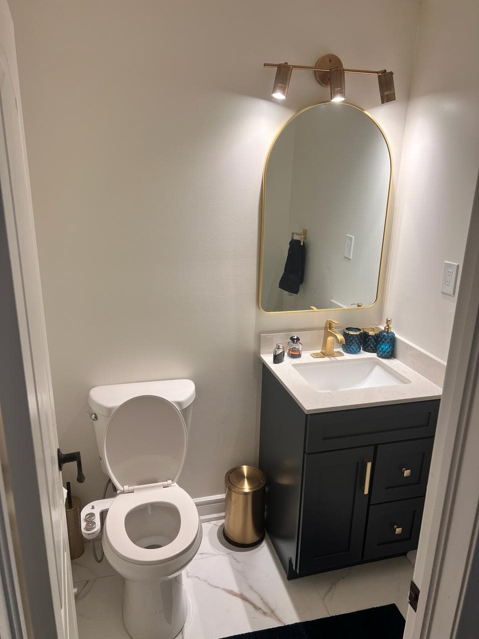 Spa-inspired bathroom after renovation